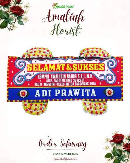 Papan Bunga Ucapan Selamat Tokawi